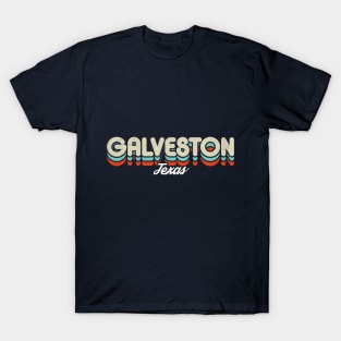 Retro Galveston Texas T-Shirt